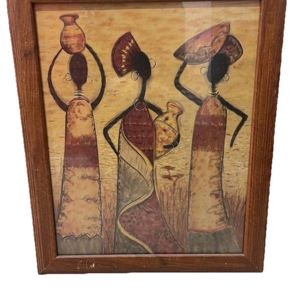 Willow Jackson “Gossip Time” African American Art Print Framed 2007 Spectrum Art